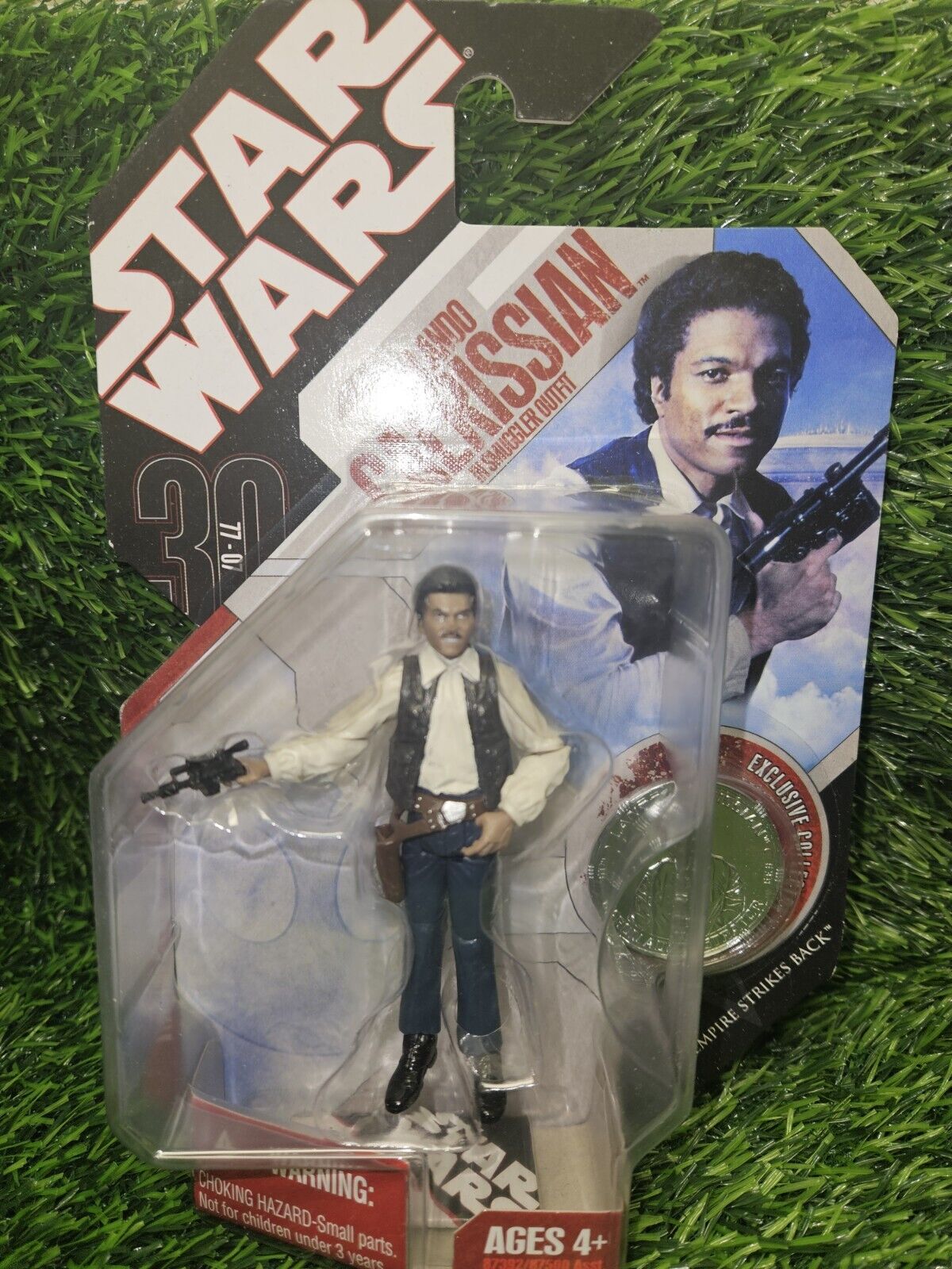 Star Wars 30th Anniversary Lando Calrissian in Smuggler Outfit Hasbro 2007 Read