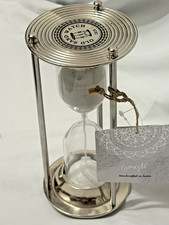 Alte Schwanenuhr Sanduhr Nickelsilber Büro Regal Tischplatte Wohndeko