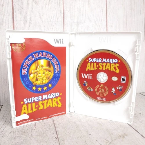 Nintendo Wii - SUPER MARIO All-Stars 25th Anniversary - NO SOUNDTRACK - w Manual