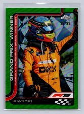 2025 Topps Chrome Formula 1 #105 Oscar Piastri GP Winner Green 29/99-F1 McLaren