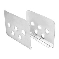 Speedway Universal Bomber Seat Mounting Brackets Plain Aluminum