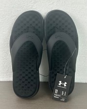 Under Armour Men's Black Ignite Pro 8 T Sandals Size 11 New With Tag