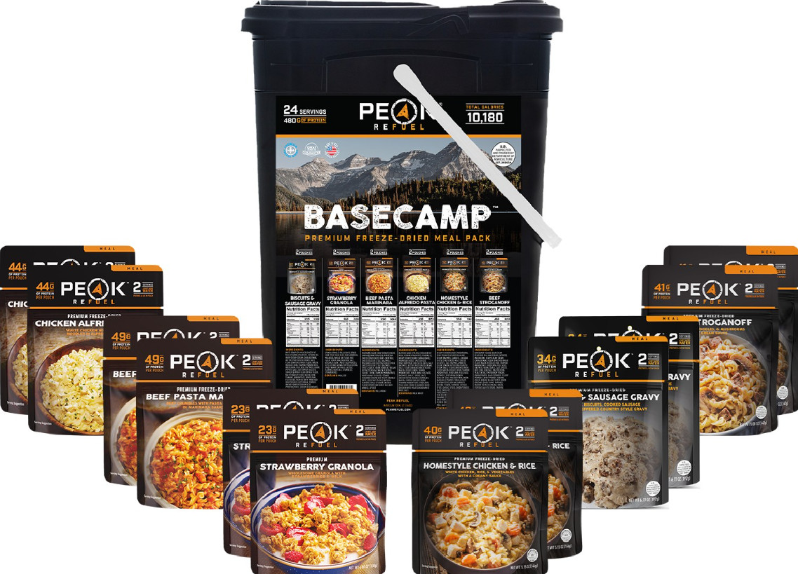 Peak Refuel Emergency Food Bucket 3.0 – 24 Servings, 5-Year Shelf – Free Ship