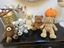 5) Build-A-Bear Workshop Stuffed Plush Teddy Bear BROWN + Koala Bears LOT EUC