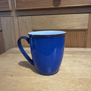 Denby Stoneware Imperial Blue Shaped Mug