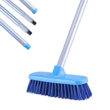 With Long Handle Floor Scrub Brushes for Cleaning Shower, Stiff Bristle Scrubbin