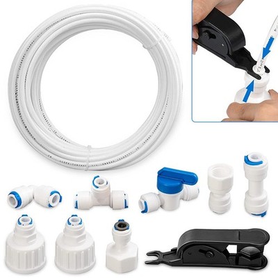 15M Wasserzulaufleitung+ Profi Installations-SET für SBS Kühlschrank Filter uvm