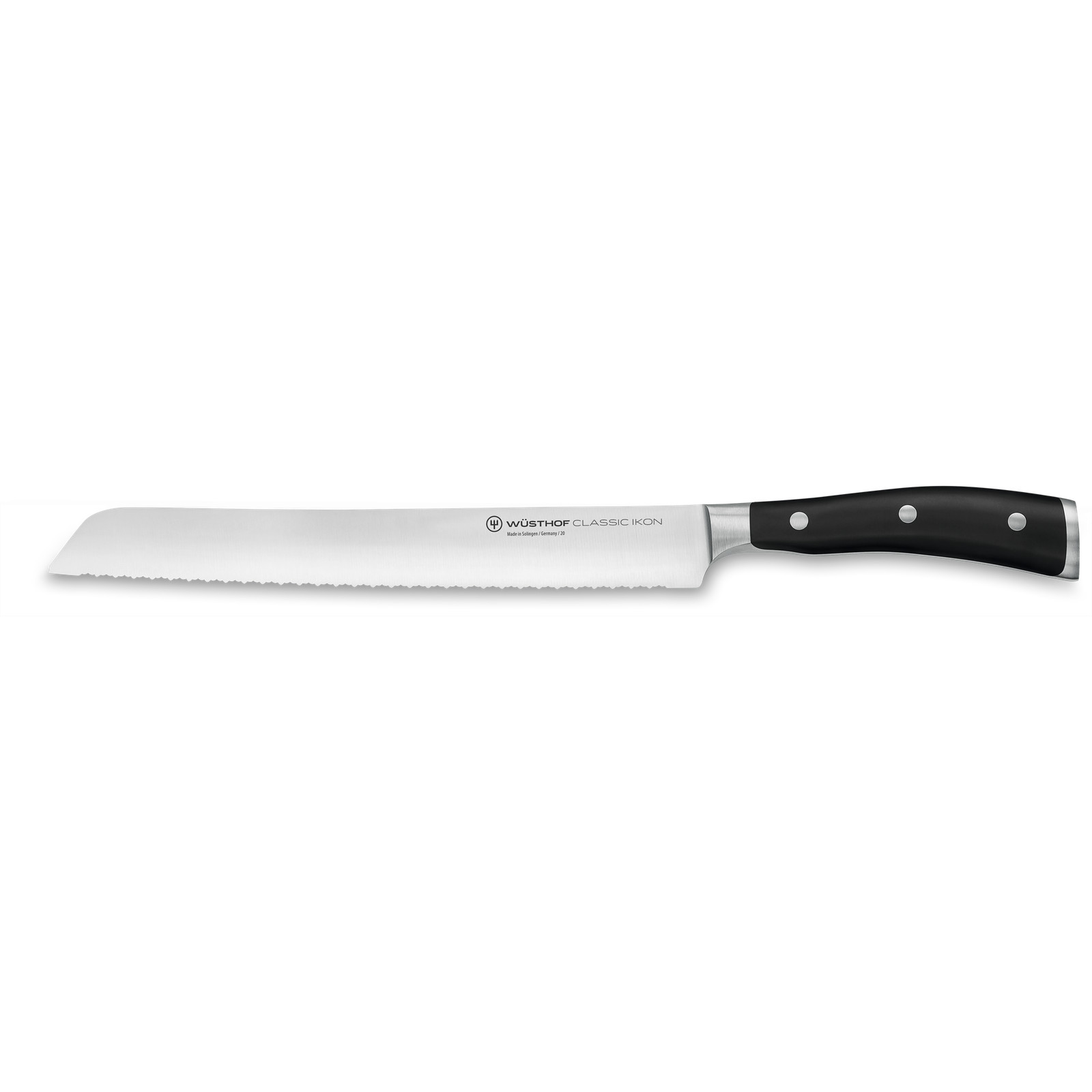 Wüsthof Classic Ikon Brotmesser mit Präzisions-Doppelwelle 23 cm