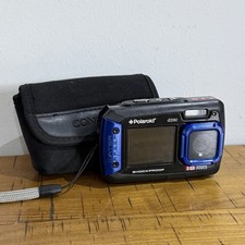 Polaroid Digital Camera iE090 18.0MP Underwater Selfie Screen Blue Tested Works