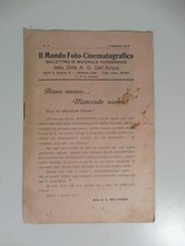 Il mondo foto-cinematografico.Materiale fotografico della ditta A. G. Dell'Acqua