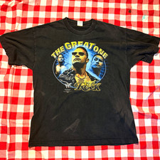 Vintage 2000 WWF The Rock "The Great One" Black Shirt XL Unisex Adult