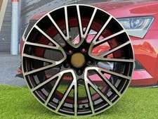 4X R21 Pouce 5X130 Porsche GTS Style Noir Poli Roues : Pour Boxster 911