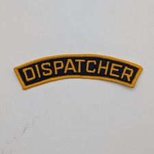 Parche despachador - azul y dorado - planchado curvo - 5" de ancho
