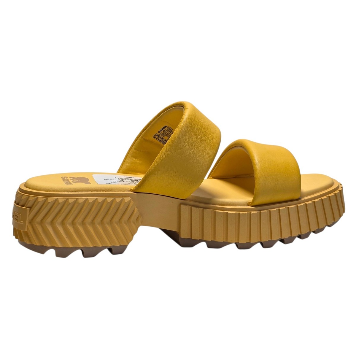 Sorel Ona Streetworks Platform Slide Sandals Yellow Women NIB | eBay