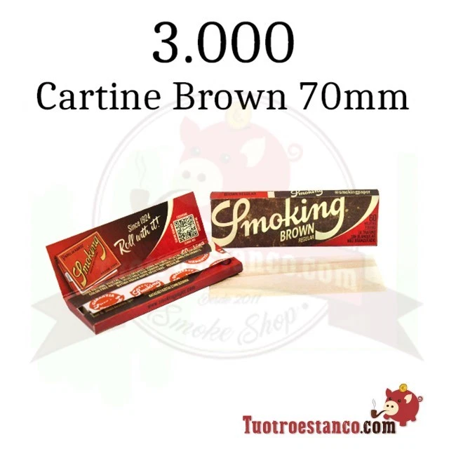 Cartine Smoking Brown Corte Marrone Senza Cloro Singole 50 Libretti - Imagen 3 de 3