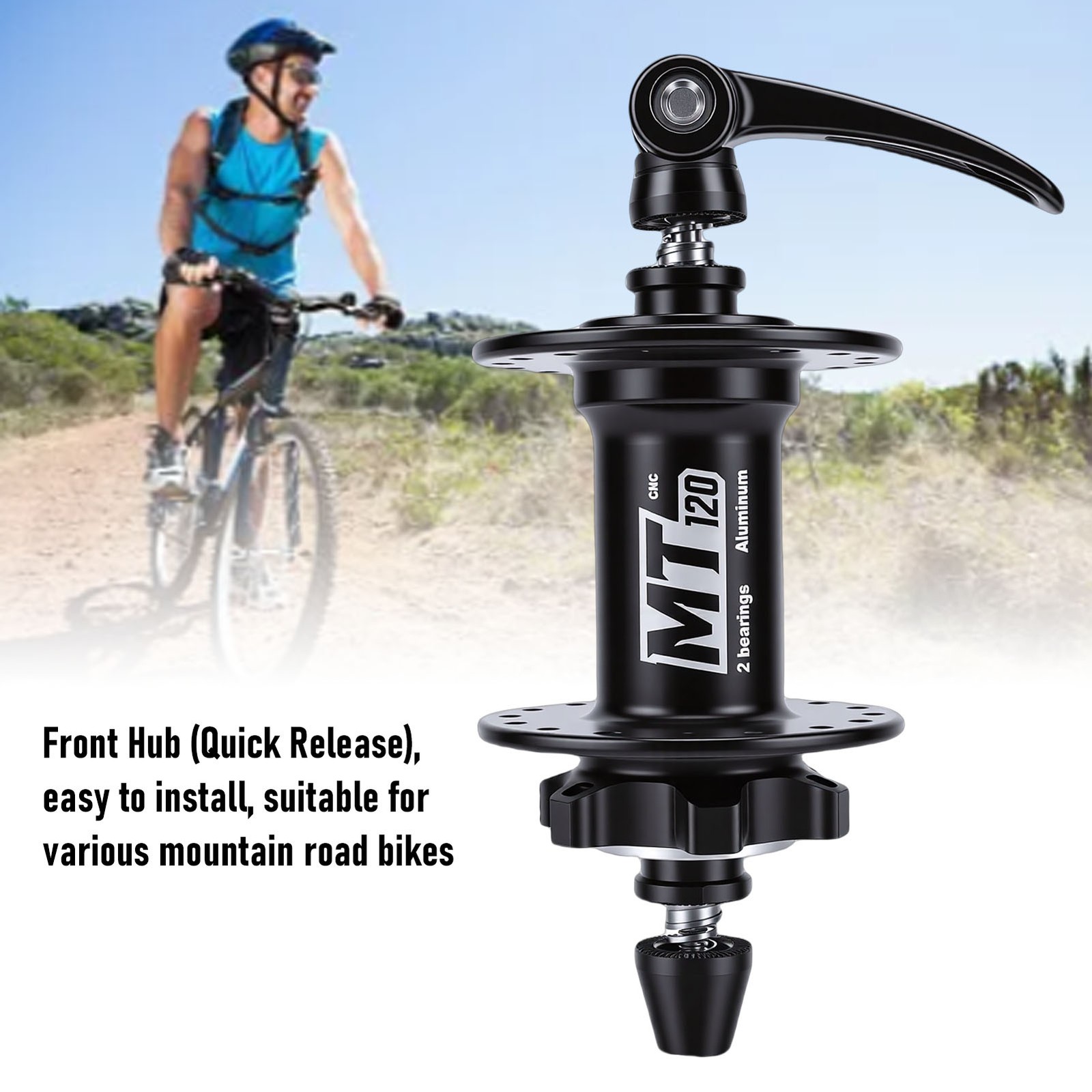 Bike Disc Brake Front Hub 32 Holes 8-11 Speed Bearing For Road Mountain Bike 100
