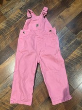Carhartt Light Pink Bib Overalls Size 2T