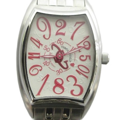 COGU Jumping Hour Uhr Quarz Logo Silber Damen aus Japan