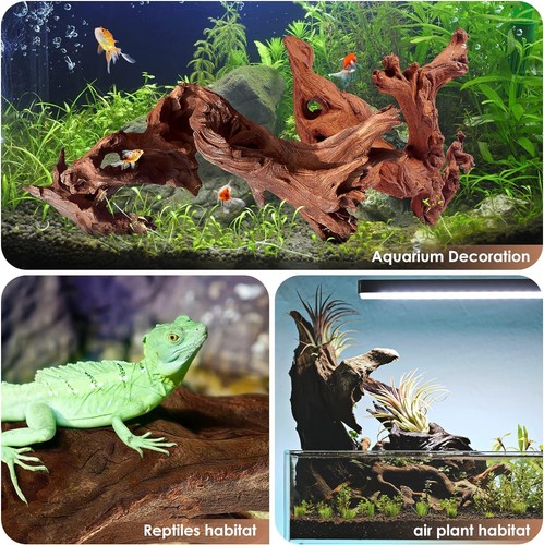 Jorewood Natural Small Mopani Driftwood 4 to 8 Inch (Pack of 5), Gray  - Picture 4 of 7