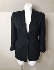 Liz Claiborne Black Single Button Blazer Size 8