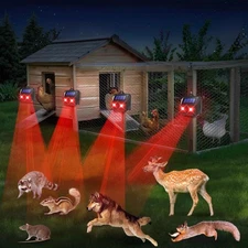 Light-Controlled Night Animal Repeller DA0025 AR179 (4-Pack)