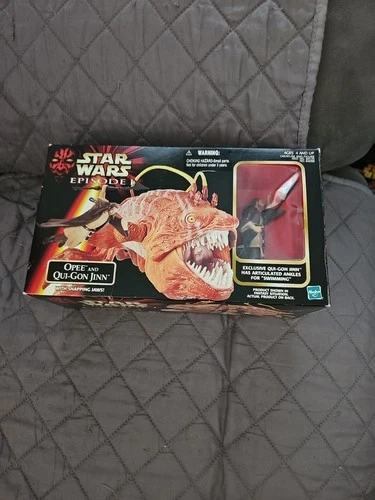 VTG 1998 Hasbro Star Wars Opee & Exclusive Qui-Gon Jinn Figure Sealed New NIB