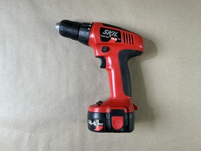 SKIL 14.4V Red Cordless Mini Drill Driver NiCd Battery Pack Keyless Chuck