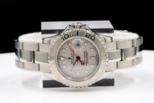 Rolex Yacht Master Lady Stainless Steel Watch Platinum Dial & Bezel 29mm 169622 4