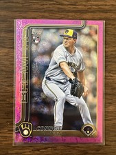 2025 Topps Update Connor Thomas #US63 Pink Holofoil RC Brewers