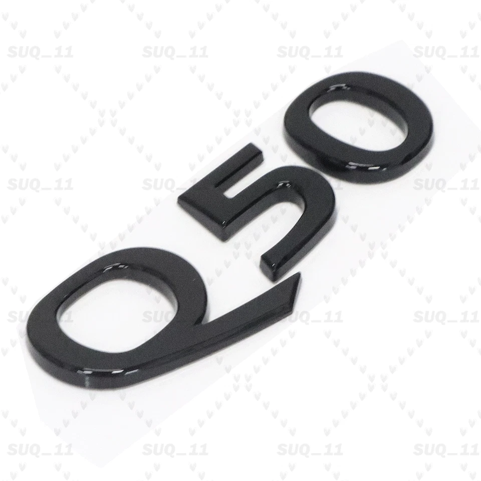 For Infiniti Q50 Rear Trunk Lid Letter Badge Emblem Nameplate Sport Gloss Black - Image 3 of 4