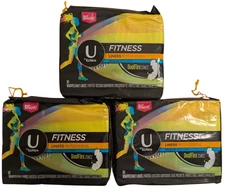 240 U By Kotex Fitness Liners 80 Wrapped Daily Liners Pack Of 3 Pads Women's