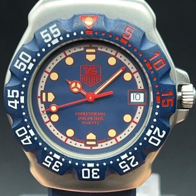 TAG Heuer腕時計フオーミュラ1文字盤ブルーWA1210 TAG Heuer Formula 1 Blue Men's Blue Rubber Strap Watch