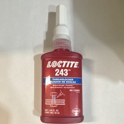 Loctite 243 Medium Strength Threadlocker 50 mL Bottle MPN IDH 1326487