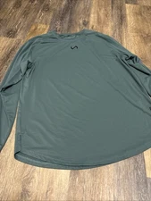 TLF Mens XL Micro Mesh Long Sleeve Shirt Green Athletic Wear