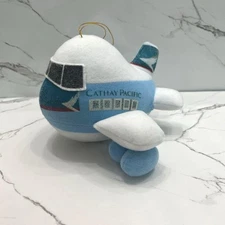 Cathay Pacific Plush Airplane Toy, Soft Plush, Used, Collectible rr1