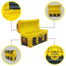 Inflatable Treasure Chest Ice Bucket Food Tray PVC Portable Beverage Beverage