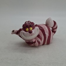 Disney Cheshire Cat Porcelain Teapot Alice in wonderland 27 cm Length Good condi