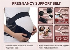 Maternity Belly Band Pregnancy Support Belt Adjustable Back Brace 1st Tri to 3