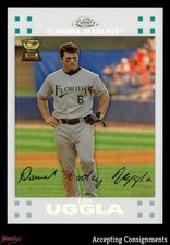 2007 Topps Chrome White Refractors #31 Dan Uggla 201/660 MARLINS