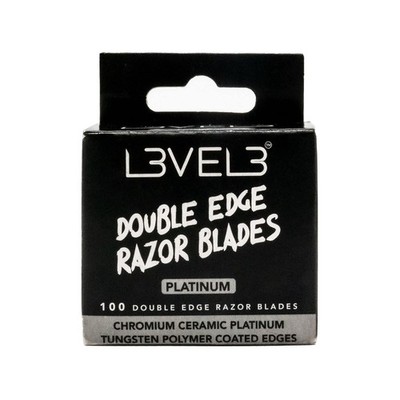 Double Edge Razor Blades - Platinum Coated, Stainless Steel Razor Blades for ...