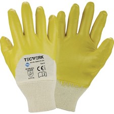 Rękawiczki Ems rozm. 9 żółte szczególnie wysokiej jakości powłoka nitrylowa TW