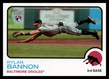 2022 Topps Heritage Rylan Bannon #580 Baltimore Orioles