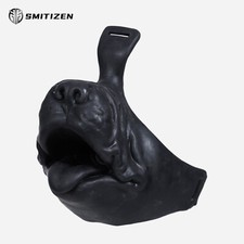 Smitizen Silicone Black Puppy Half Mask Realistic Animal Mask for BDSM Gay