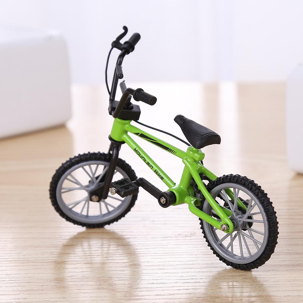 Mini Finger Mountain Bikes Diecast Alloy Stents Finger Bicycle (Green