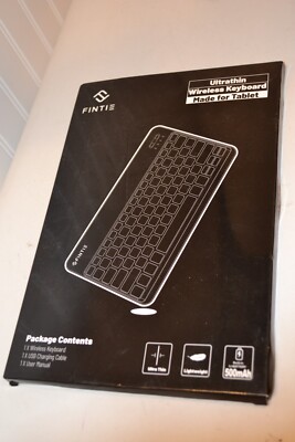 FINTIE Ultrathin Wireless Keyboard Made for Tablet EB00089