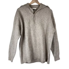 Nap Loungewear Beige Mohair Wool Collar Pullover Sweater Size Small