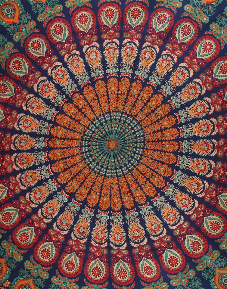 Wall Mandala Tapestry Indian Hanging Hippie Decor Bedspread Bohemian Throw Twin - Image 2 of 3