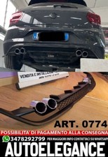 VW POLO AW1 Heck Diffusor Unter Stoßstange ABS 2020+ Restyling 0774