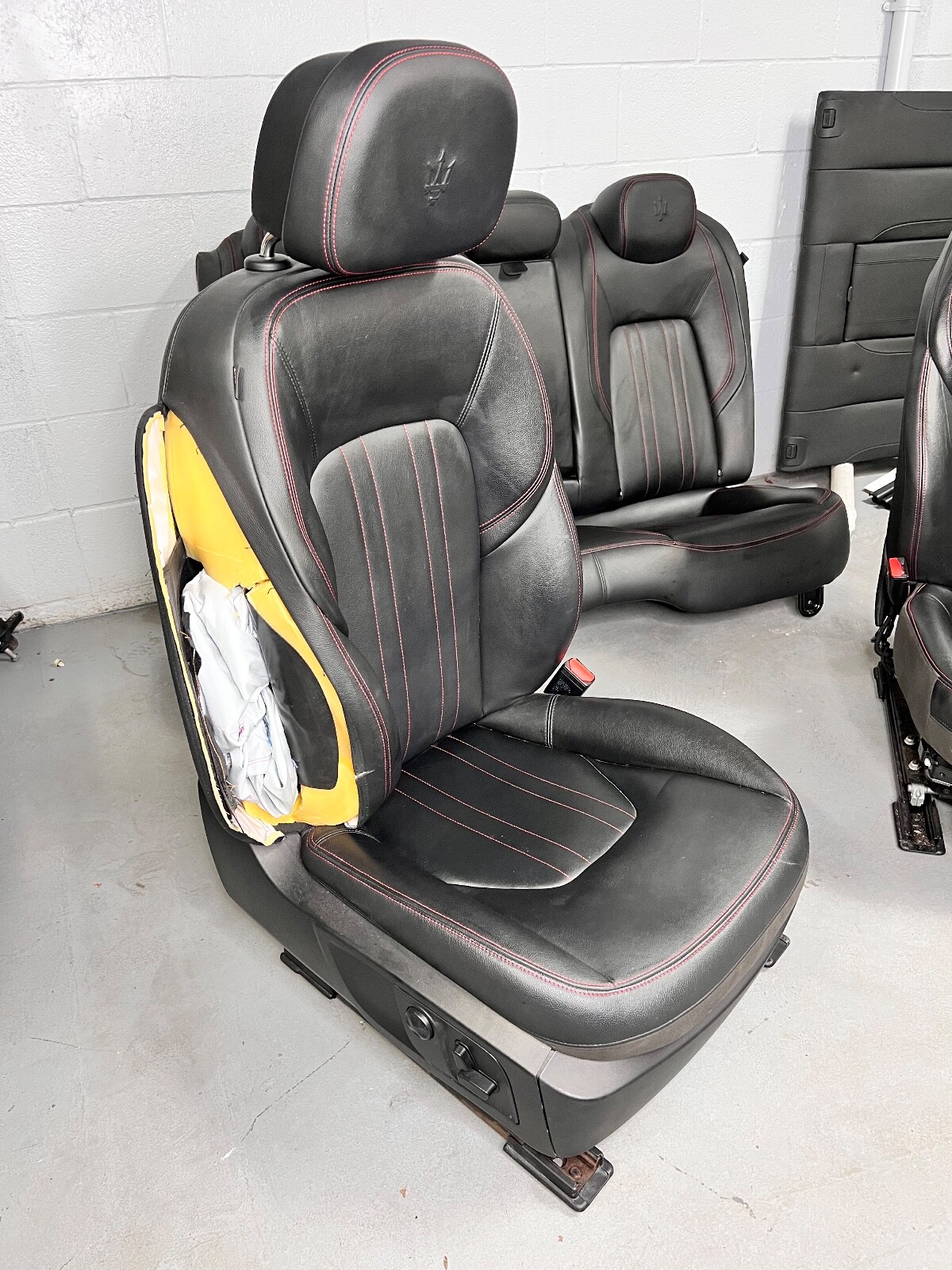 2014-2017 MASERATI GHIBLI S INTERIOR LEATHER INTERIOR SEAT DOOR TRIM BLACK SET