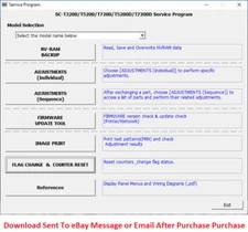 Service Adjustment program Epson SureColor T3200 T5200 T7200 T5200D T7200D +SM